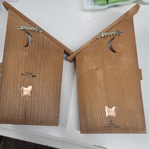 Vintage Enesco Primitives His and Hers Outhouse Bathroom Wall Decor 1977 - Picture 3 of 4
